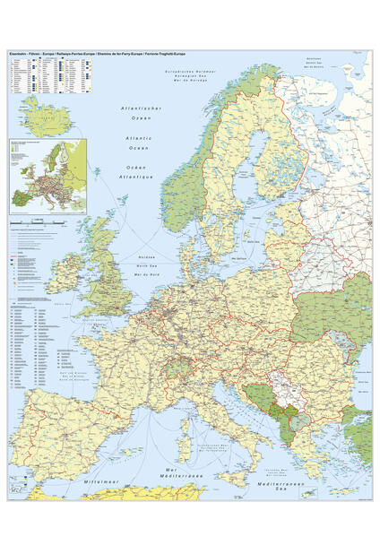 Europa-Eisenbahn-Fähren
