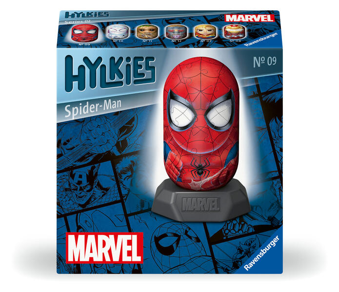 Ravensburger Hylkies: Die neue Sammelfigurenreihe zum selbst zusammenbauen. Figur #09 - Spider-Man - Für alle Marvel Universe Fans - Aufbauen Verlieben Sammeln