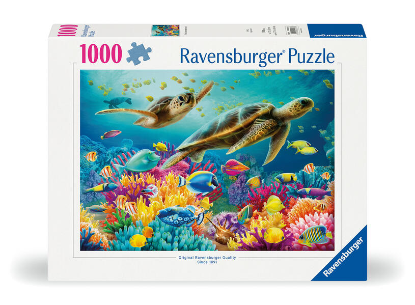 Puzzle Monde sous-marin bleu