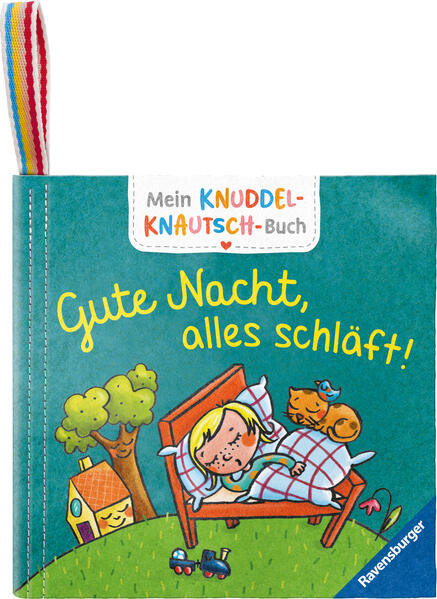 Mein Knuddel-Knautsch-Buch: Gute Nacht; weiches Stoffbuch waschbares Badebuch Babyspielzeug ab 6 Monate