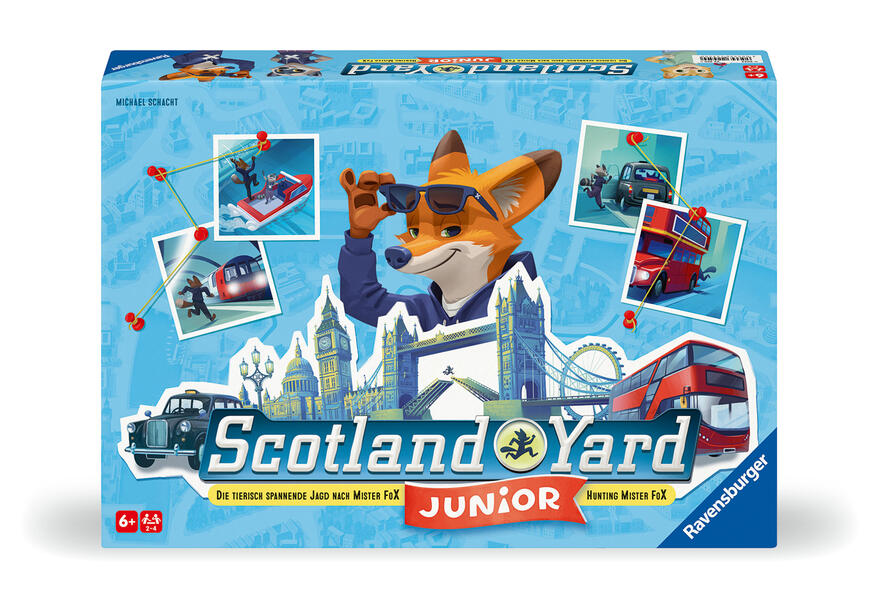 Ravensburger 22450 - Scotland Yard Junior Brettspiel für 2-4 Spieler Gesellschafts- und Familienspiel für Kinder ab 6 Jahren