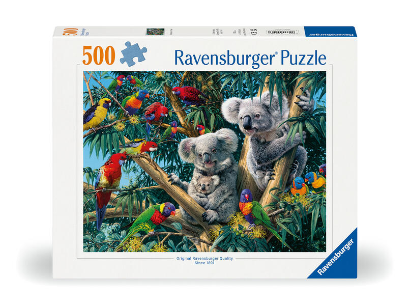 Ravensburger Puzzle 12000206 - Koalas im Baum - 500 Teile Puzzle für Erwachsene und Kinder ab 10 Jahren Puzzle mit Tier-Motiv