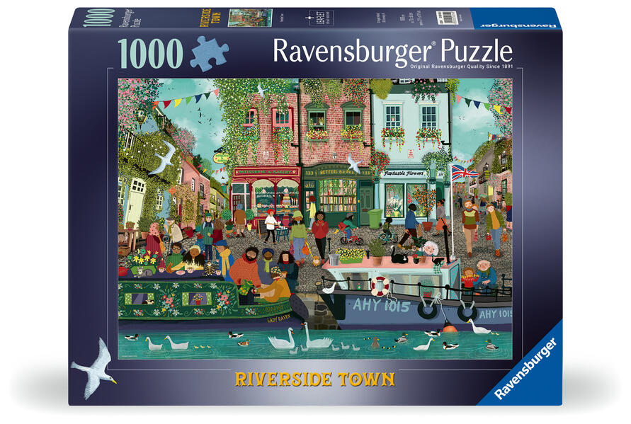 Erwachsenenpuzzle 1000 Teile - Stadt am Fluss