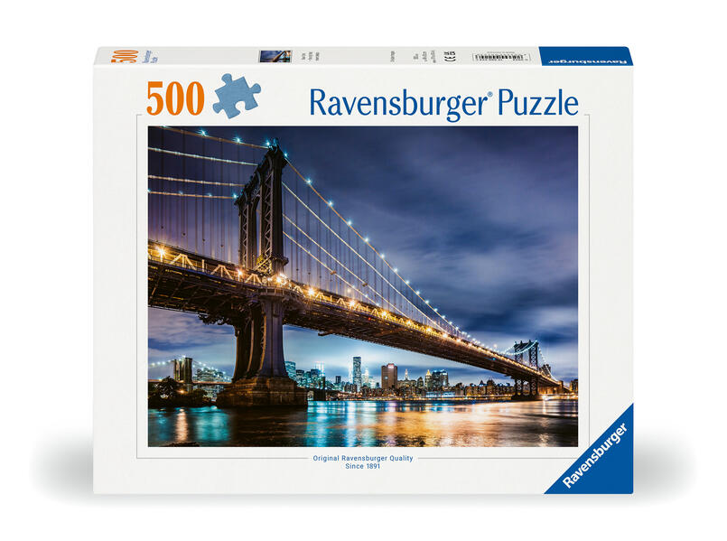 Ravensburger Puzzle 12000224 - New York - die Stadt die niemals schläft - 500 Teile Puzzle für Erwachsene und Kinder ab 12 Jahren