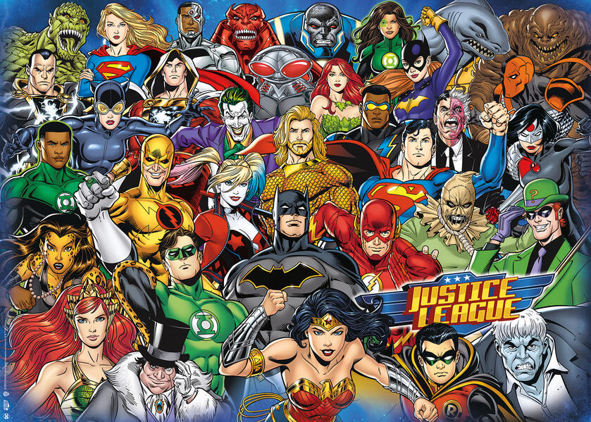 Ravensburger Puzzle 12000565 - DC Comics Challenge - 1000 Teile DC Comics Puzzle für Erwachsene und Kinder ab 14 Jahren