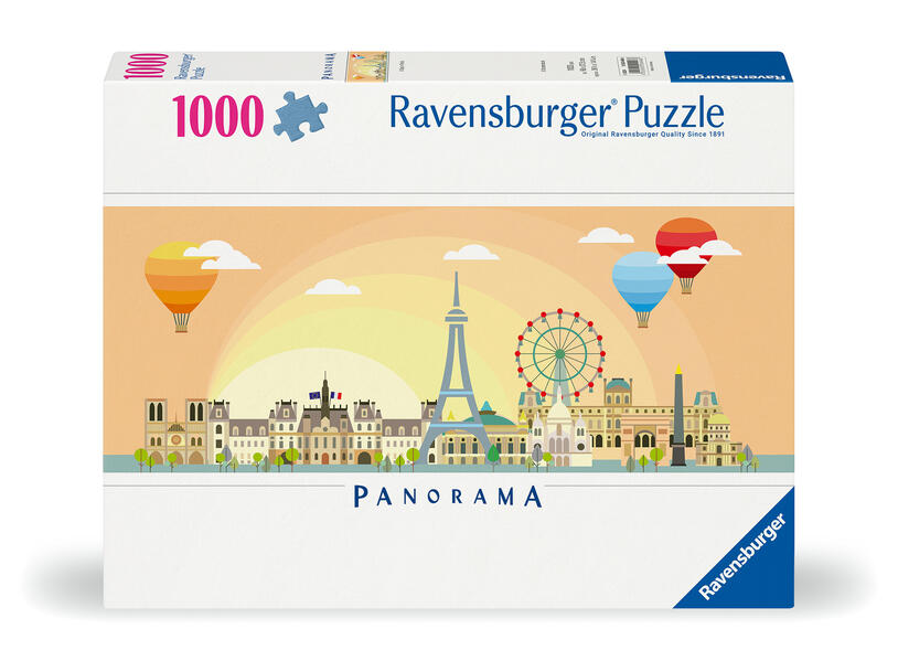 Ravensburger Puzzle 12000448 - Ein Tag in Paris - 1000 Teile Puzzle für Erwachsene und Kinder ab 14 Jahren