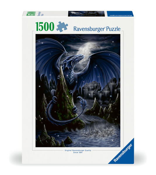 Ravensburger Puzzle "Der Schwarzblaue Drache"