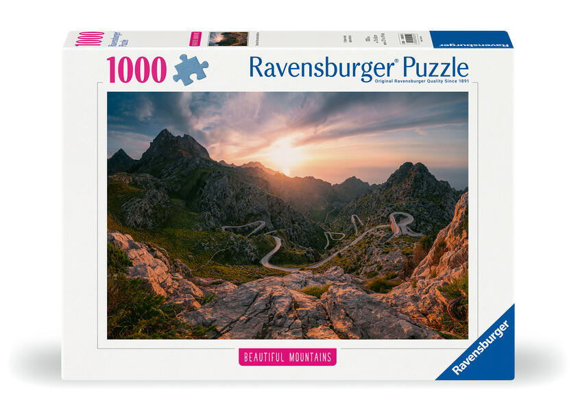 Ravensburger Puzzle 12000251 - Serra de Tramuntana Mallorca - 1000 Teile Puzzle Beautiful Mountains Kollektion für Erwachsene und Kinder ab 14 Jahren
