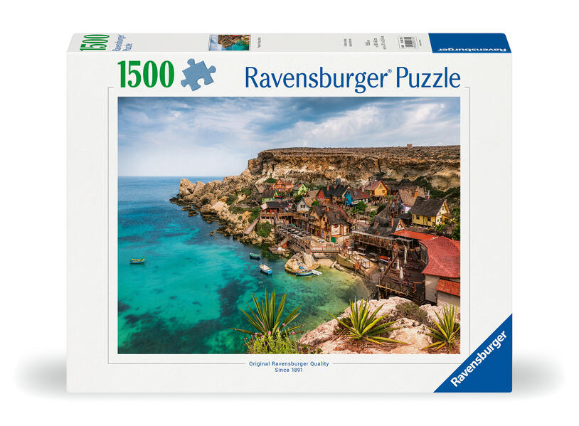 Erwachsenenpuzzle 1500 Teile - Popey Village Malta