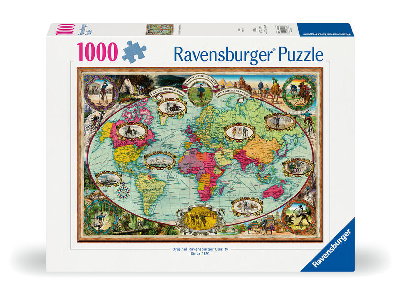 Adult puzzle 1000 Teile - Mit Fahrrad um die Welt