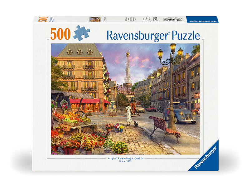 Ravensburger Puzzle 12000198 - Spaziergang durch Paris - 500 Teile Puzzle für Erwachsene und Kinder ab 10 Jahren Puzzle mit Stadt-Motiv