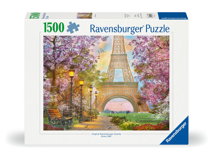 Ravensburger Puzzle 12000694 - Verliebt in Paris - 1500 Teile Puzzle für Erwachsene und Kinder ab 14 Jahren Puzzle mit Paris-Motiv