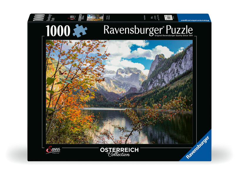 Erwachsenenpuzzle 1000 Teile - Vorderer Gosausee mit Dachsteinmassiv
