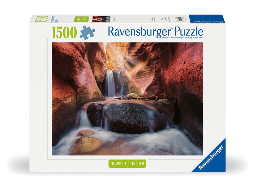 Erwachsenenpuzzle Power of Nature 1500 Teile - Der Wasserfall im Red Canyon