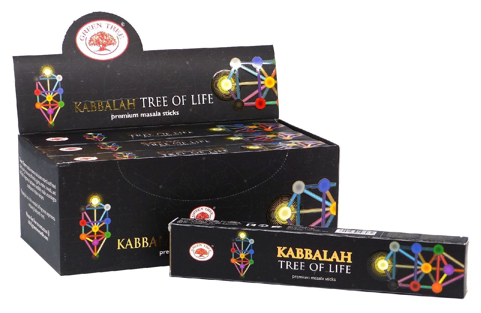 Räucherstäbchen Green Tree 'Kaballah Tree of Life' 15gr.