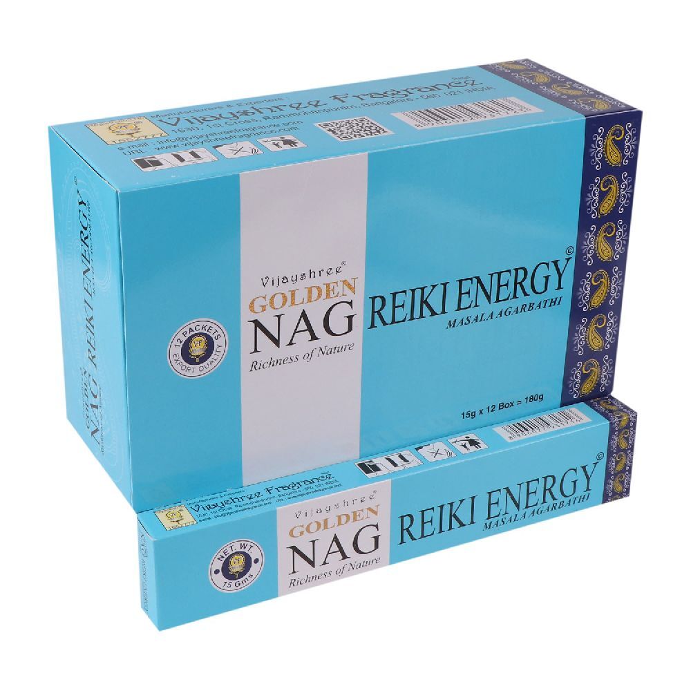 Räucherstäbchen Vijayshree 'Golden Nag Reiki Energy' 15gr.