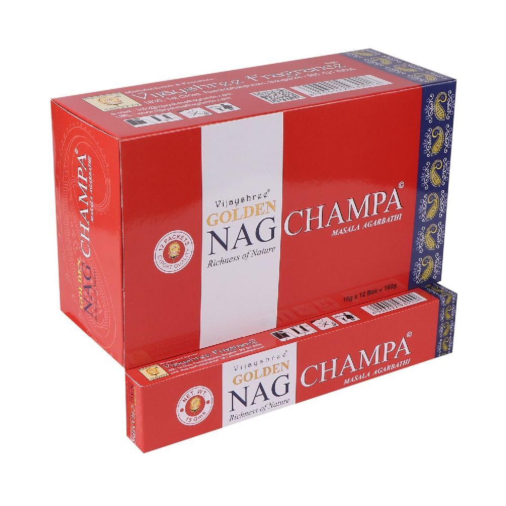 Räucherstäbchen Vijayshree 'Golden Nag Champa' 15gr.