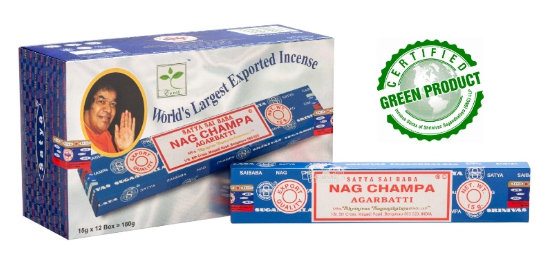 Räucherstäbchen Satya Sai Baba ' Nag Champa' 15gr