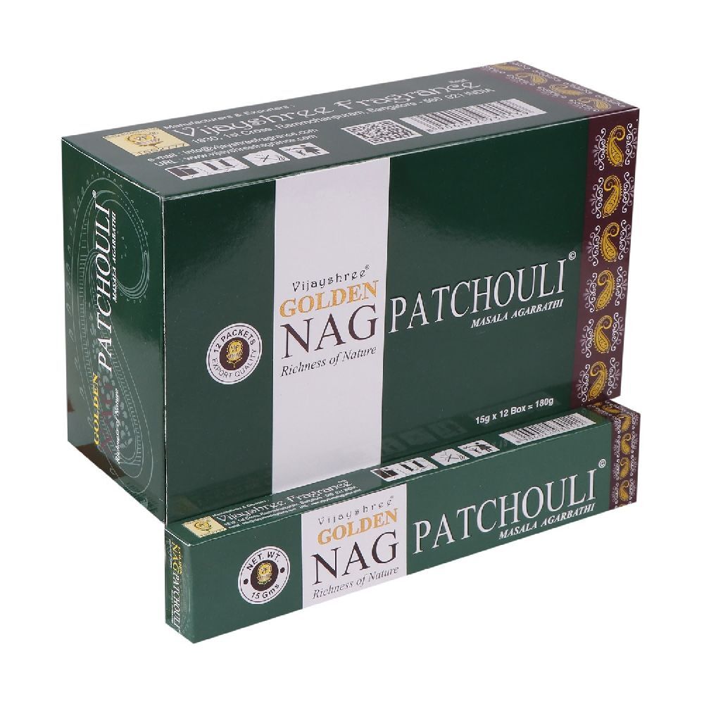 Räucherstäbchen Vijayshree 'Golden Nag Patchouli' 15gr.