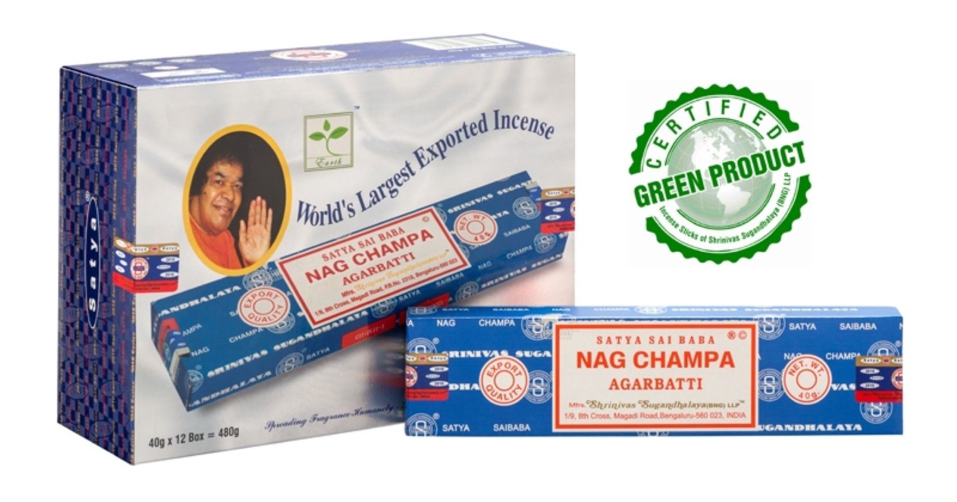 Räucherstäbchen Satya Sai Baba ' Nag Champa' 40gr.