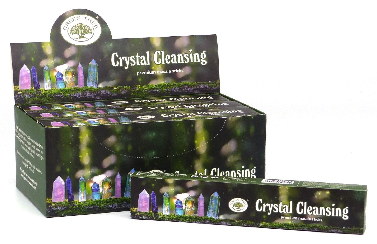 Räucherstäbchen Green Tree 'Crystal Cleansing' 15gr.