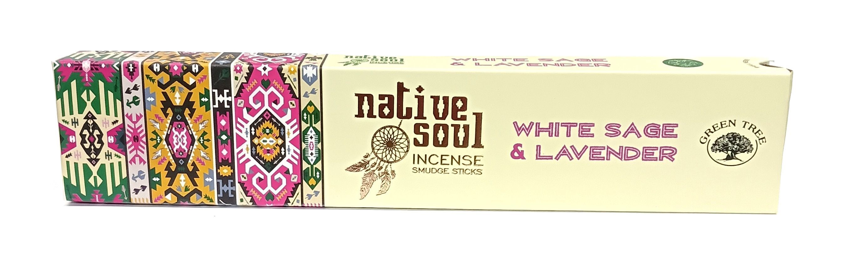 Räucherstäbchen Green Tree Native Soul 'White Sage & Lavender' 15gr.