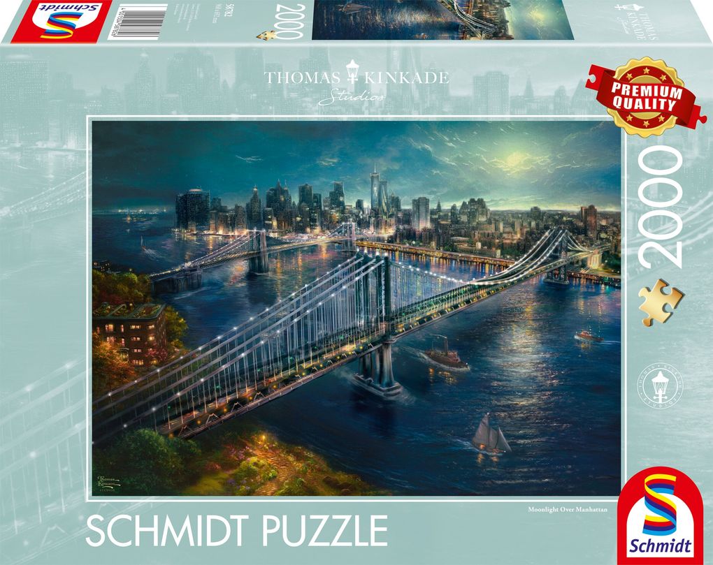 Schmidt Spiele - Thomas Kinkade - Mond über Manhatten 2.000 Teile