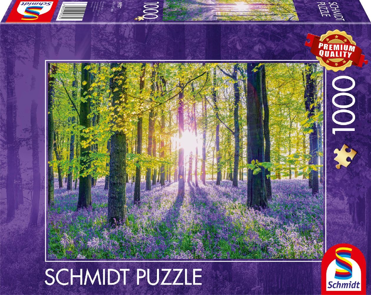 Schmidt Spiele - Zarte Glockenblumen im Wald 1.000 Teile