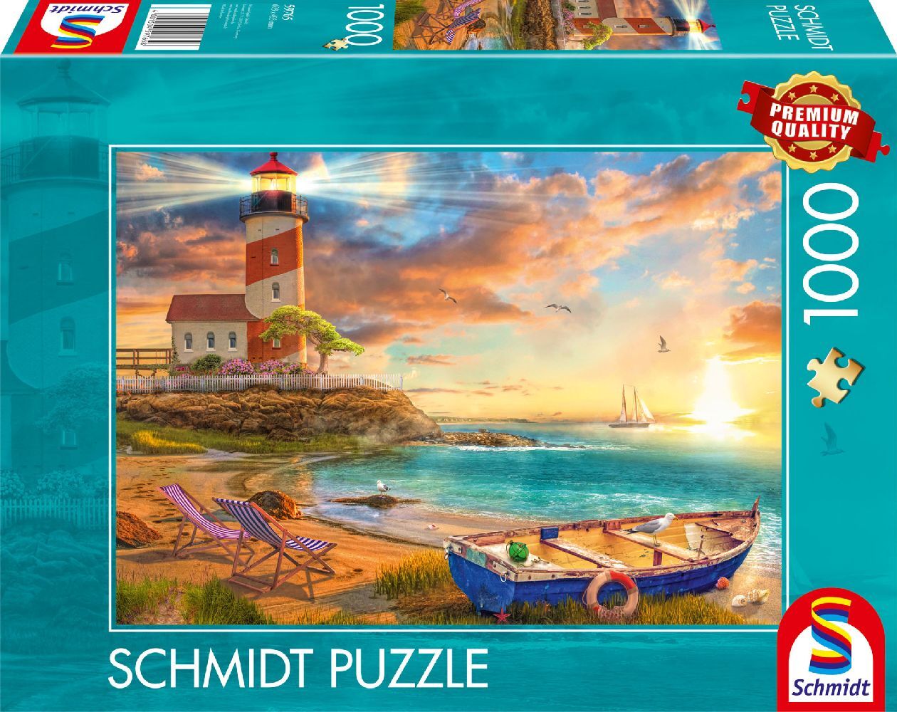 Schmidt Spiele - Sonnenuntergang in der Leuchtturm-Bucht 1.000 Teile