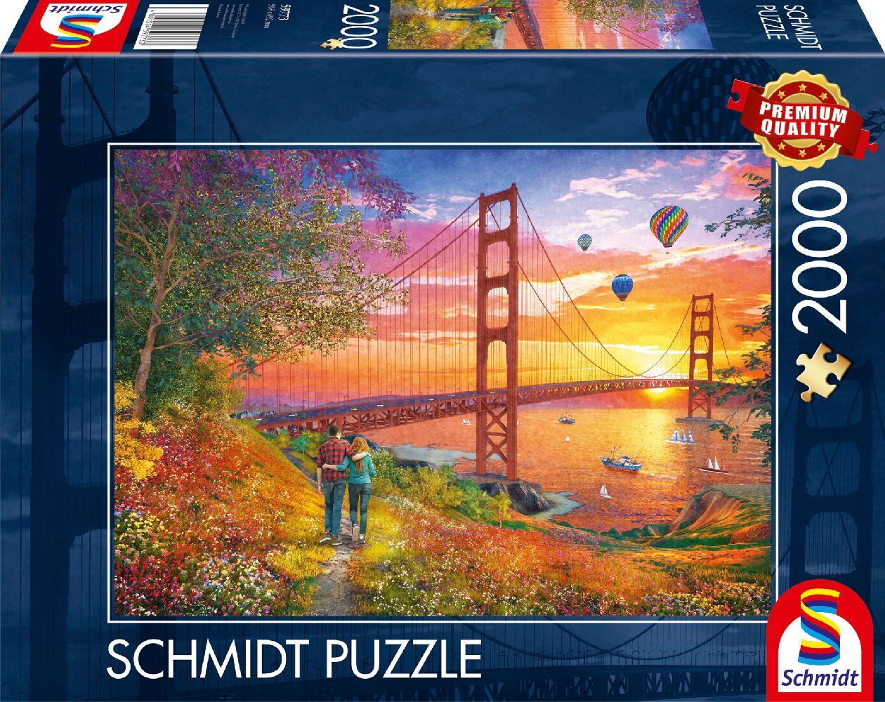Schmidt Spiele - Spaziergang zur Golden Gate Bridge 2.000 Teile