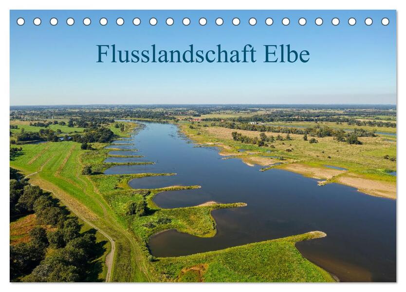 Flusslandschaft Elbe (Tischkalender 2025 DIN A5 quer) CALVENDO Monatskalender