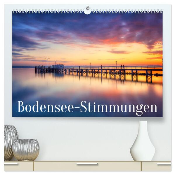 Bodensee-Stimmungen (hochwertiger Premium Wandkalender 2025 DIN A2 quer) Kunstdruck in Hochglanz