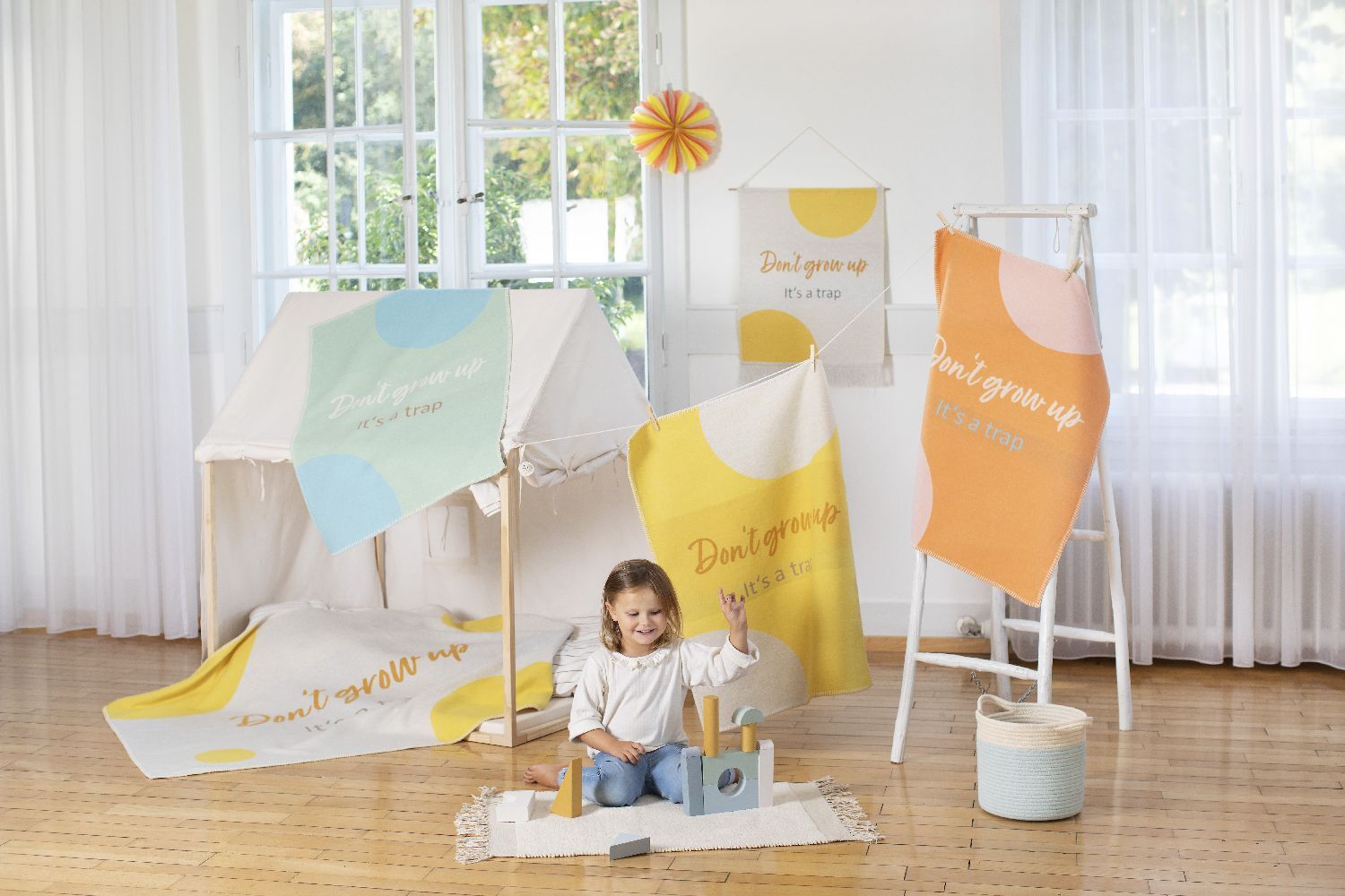 Fussenegger LILI Baby- und Kinderdecke Dont Grow up