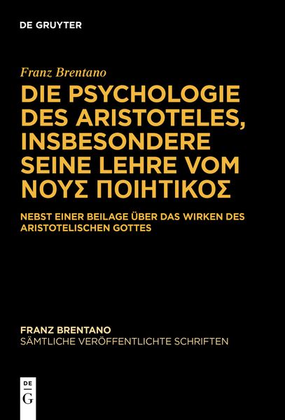 Die Psychologie des Aristoteles insbesondere seine Lehre vom Sigma Sigma