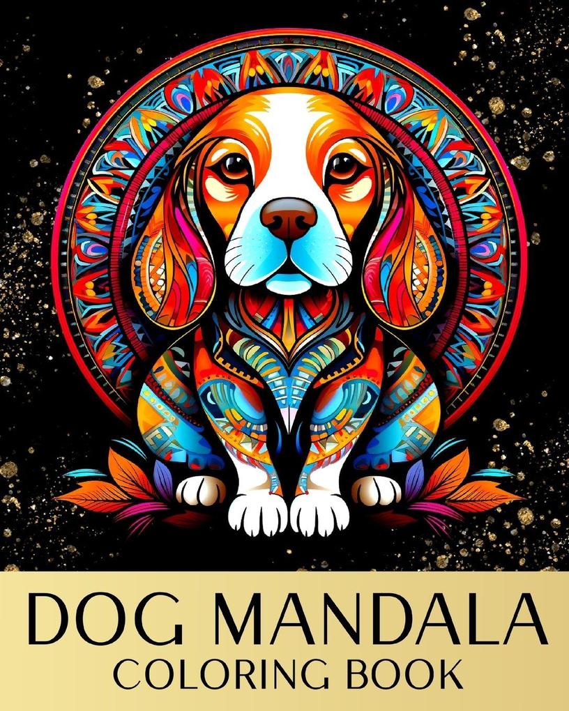 Dog Mandala Coloring Book