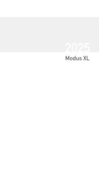 Taschenkalender Modus XL geheftet Einlage 2025