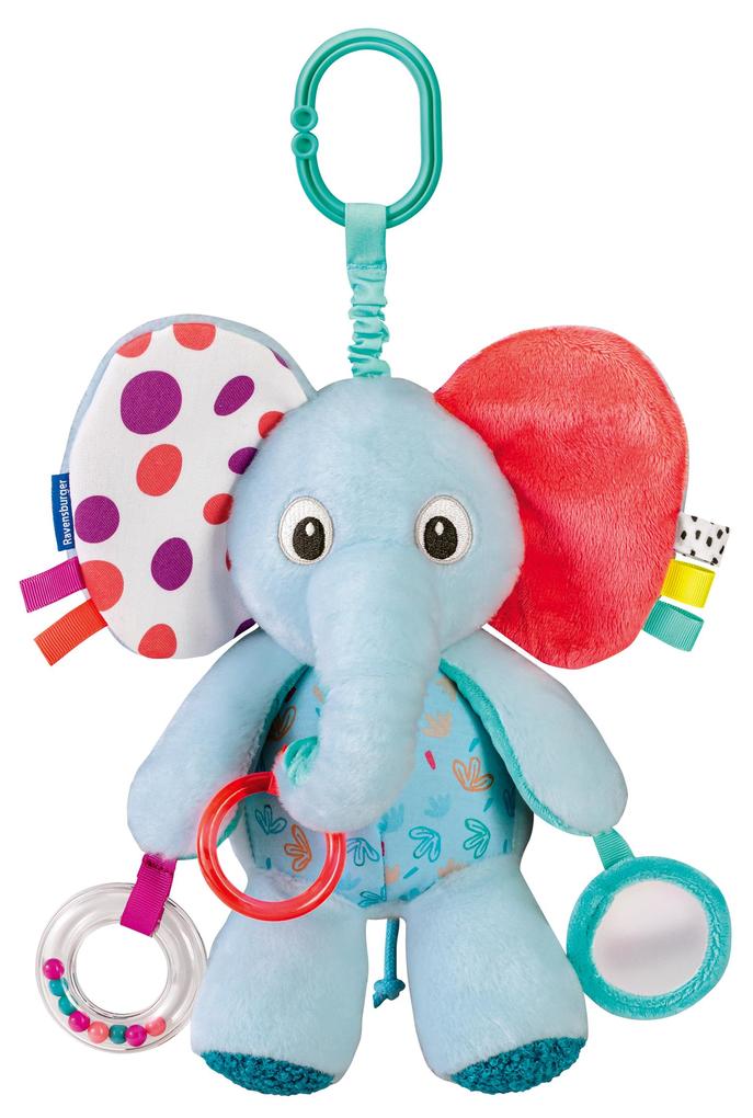 Ravensburger 4855 Play+ Entdecker-Elefant Kuscheltier mit vielen Spieleffekten für zuhause und unterwegs Baby-Spielzeug ab 0 Monaten