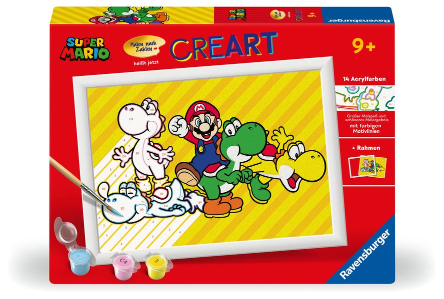 CreArt Malen nach Zahlen Kinder Nintendo - Super Mario