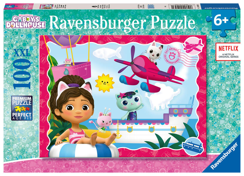Kinderpuzzle 100 XXL Teile - Gabby's Dollhouse - Katzenabenteuer!