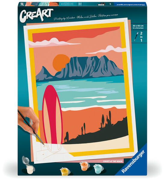 CreArt Adults Trend - Sonnenuntergang am Strand