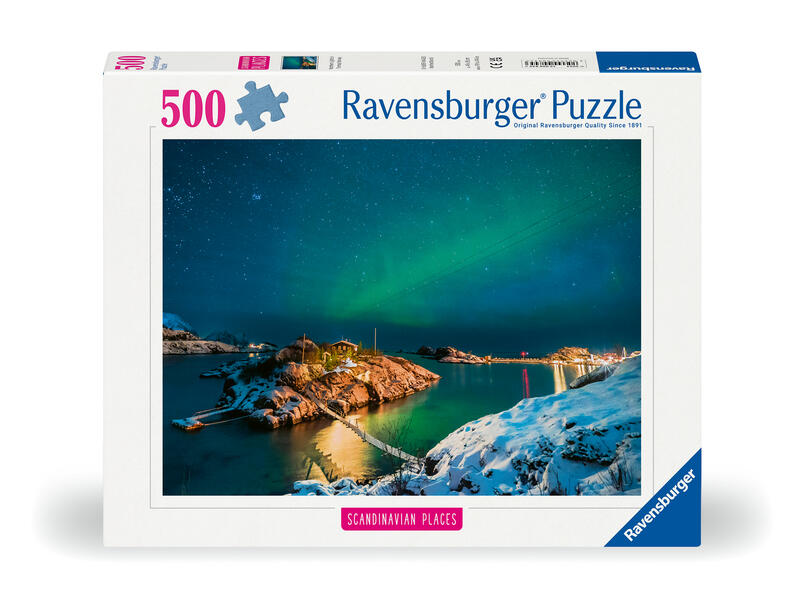Erwachsenenpuzzle 500 Teile - Nordlichter in Tromsø Norwegen