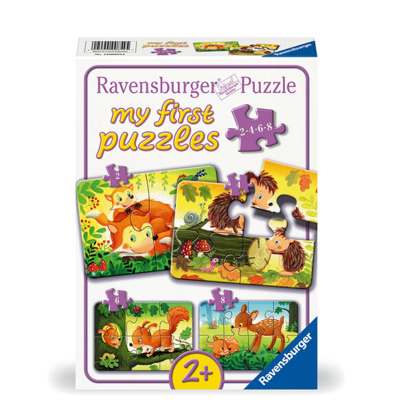 Ravensburger Kinderpuzzle - 12000854 Kleine Tierfamilien - 2468 Teile Puzzle für Kinder ab 2 Jahren