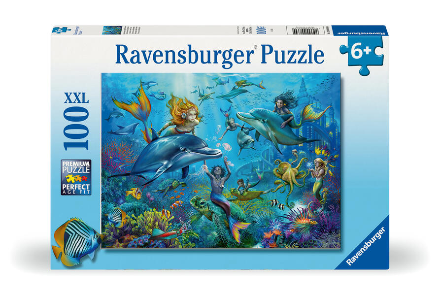 Ravensburger Kinderpuzzle - 12000864 Abenteuer unter Wasser - 100 Teile XXL Puzzle für Kinder ab 6 Jahren