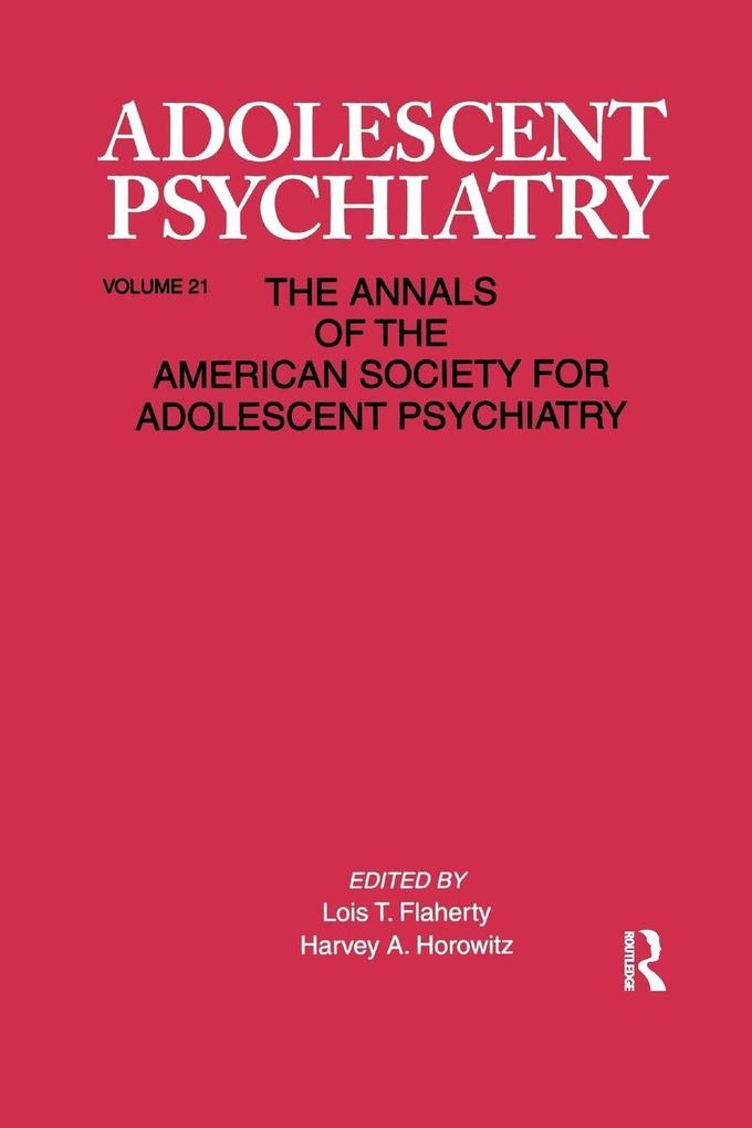 Adolescent Psychiatry V. 21