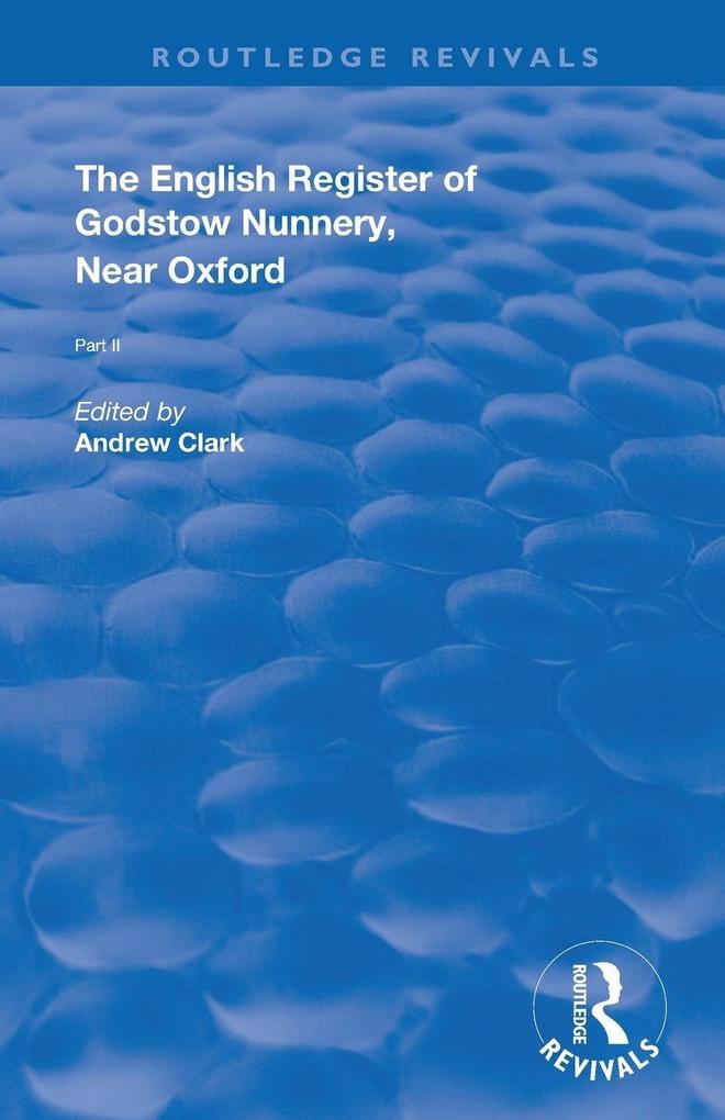 English Register of Godstow Nunnery Near Oxford