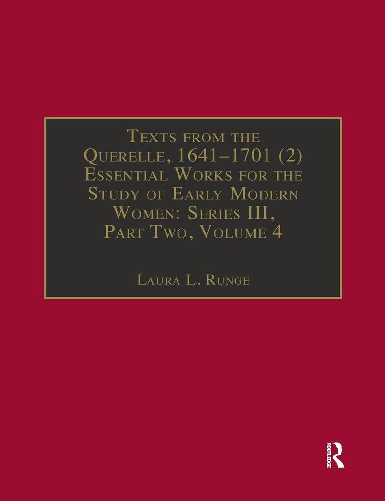 Texts from the Querelle 1641-1701 (2)