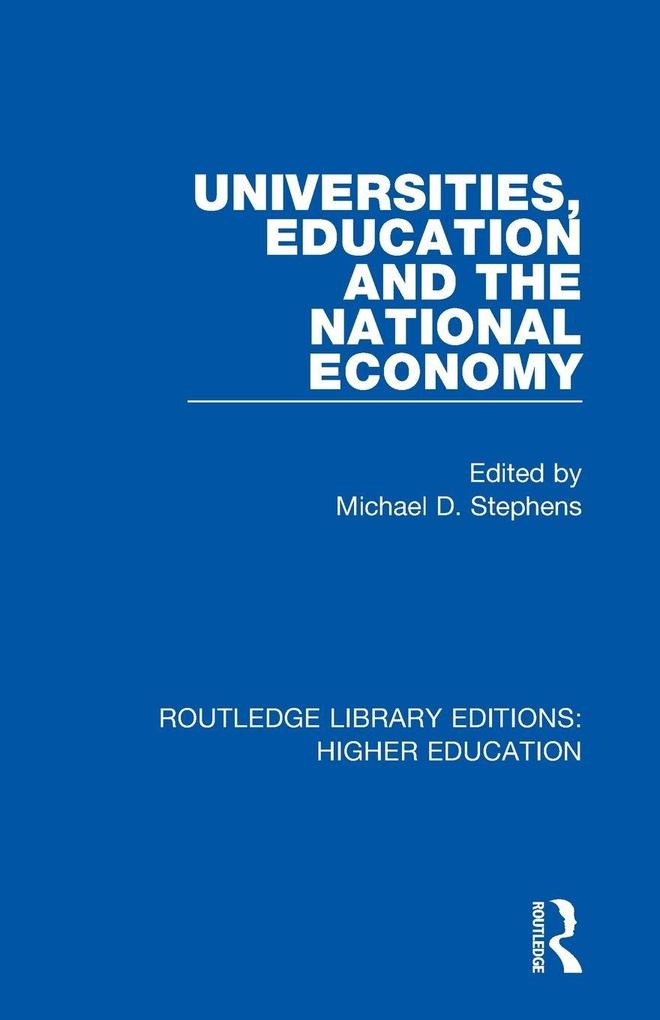 Universities Education and the National Economy