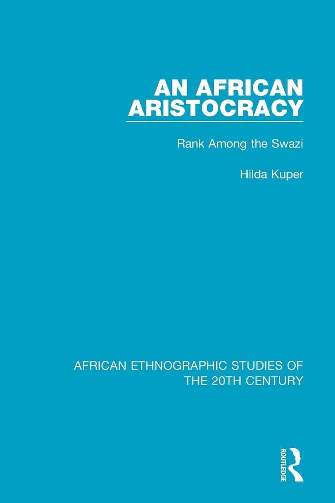An African Aristocracy
