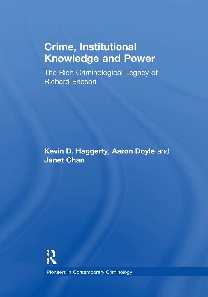 Crime Institutional Knowledge and Power