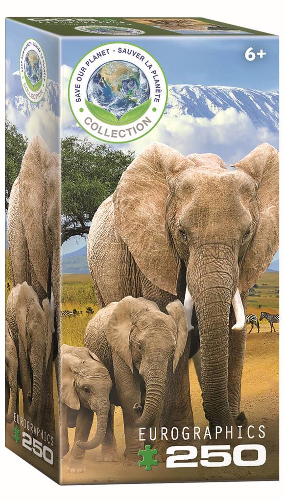 Eurographics 8251-5787 - Elefanten Save Our Planet Puzzles 250 Teile